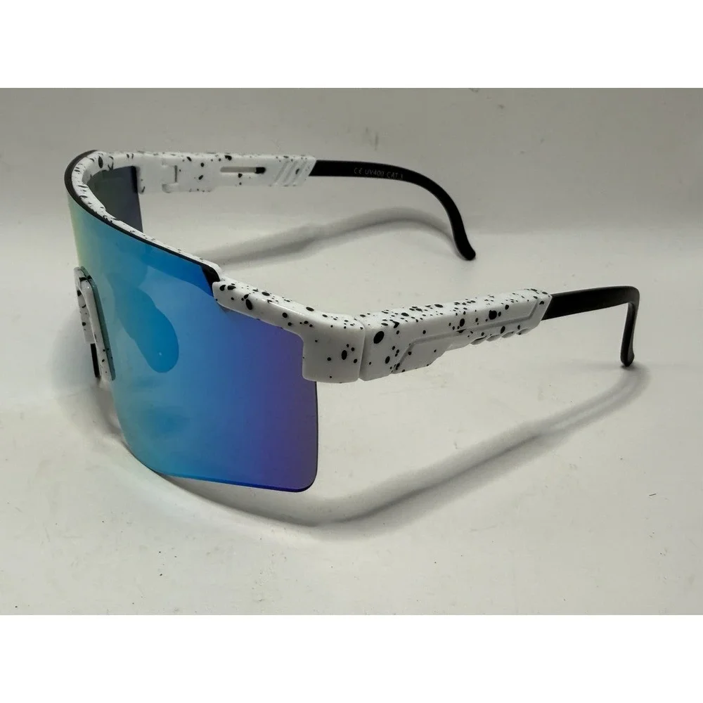 Sport Shield Sunglasses OT666 Blue‎ Mirror UV400 CAT 3 Cycling Running